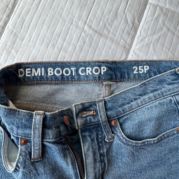 J. Crew medium wash demi boot crop mid rise jeans - Picture 4 of 7